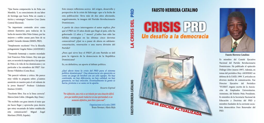 Libro de Fausto Herrera Catalino "Crisis PRD Un desafío a la democracia"