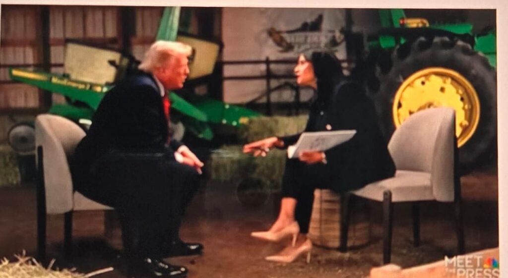 Trump planta e insulta a una entrevistadora en televisión por llevarle la contraria